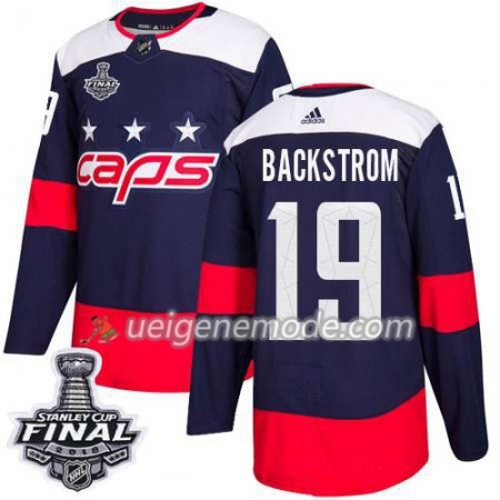 Herren Eishockey Washington Capitals Trikot Nicklas Backstrom 19 2018 Stanley Cup Final Patch Adidas Stadium Series Authentic